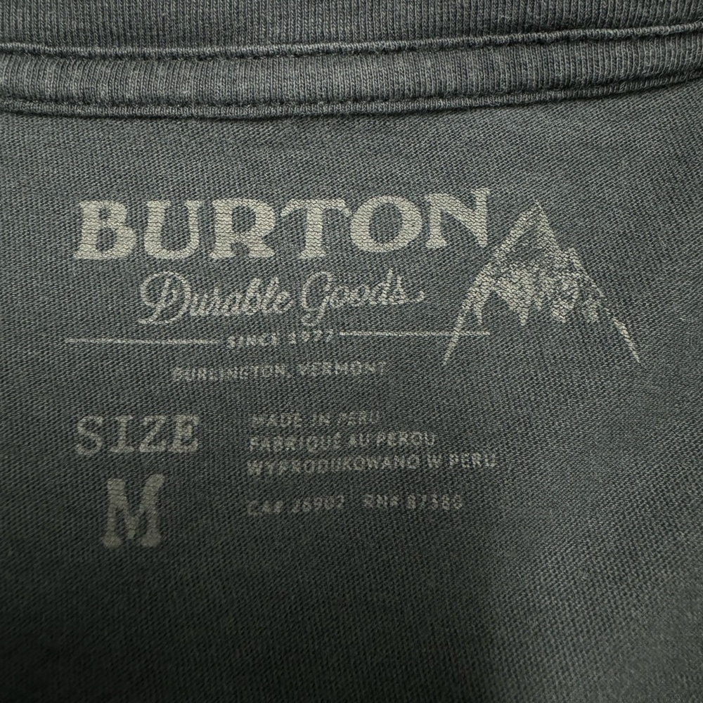 Burton Men's T-Shirt in Black, Size M - Picture 3 of 7